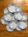 12 petites assiettes plates "Campanule" Saint Amand et Hamage