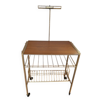 Vinyl serving trolley