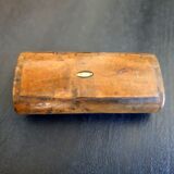 Boite à priser ou tabatière en bois avec incrustation de nacre - XIXème siècle