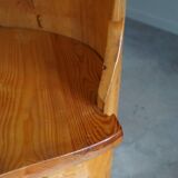 Chaise en souche en bouleau massif par un ébéniste suédois, Wabi Sabi, années 1950