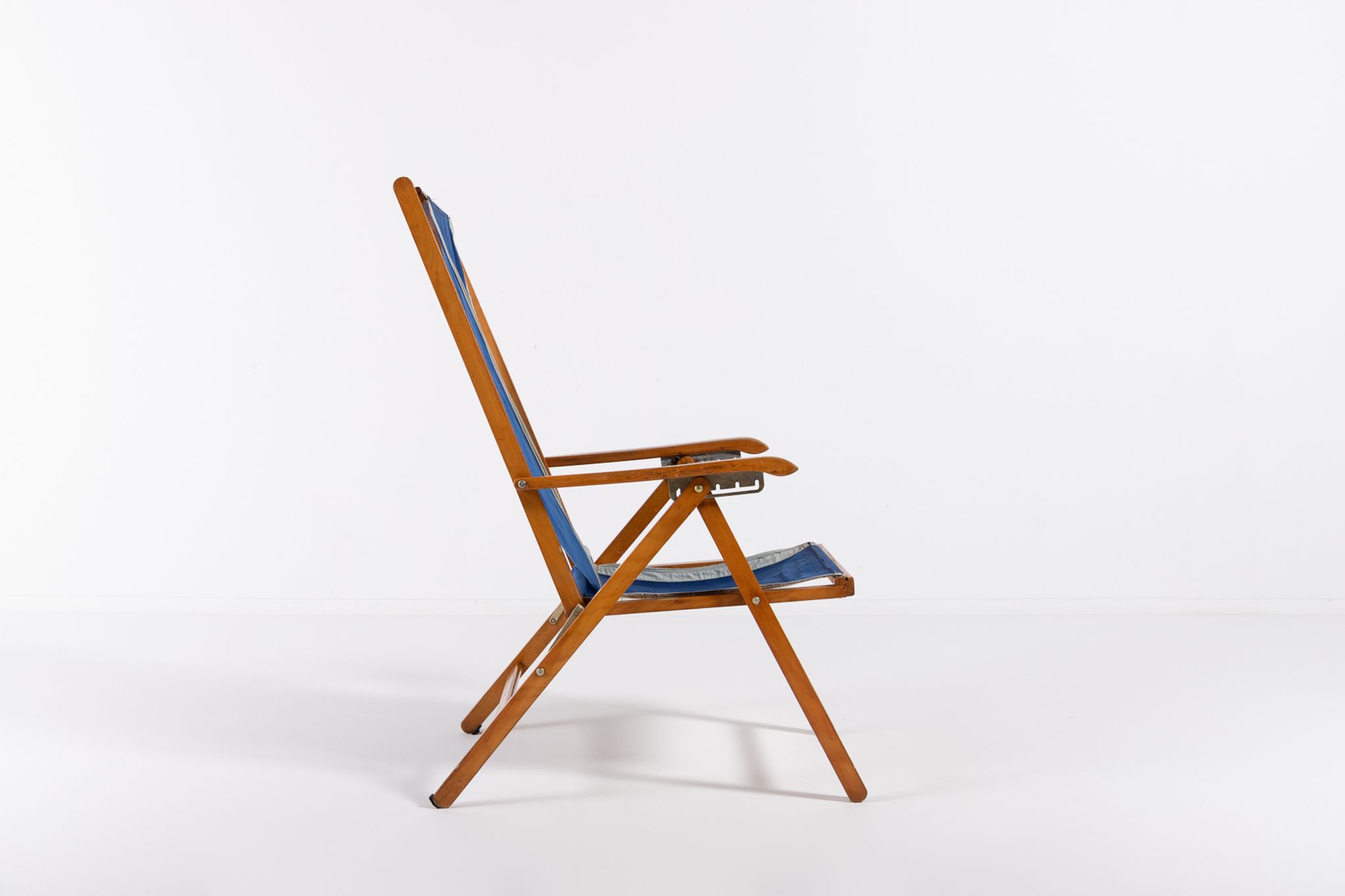 Italian foldable chaise longue by Fratelli Reguitti 1960