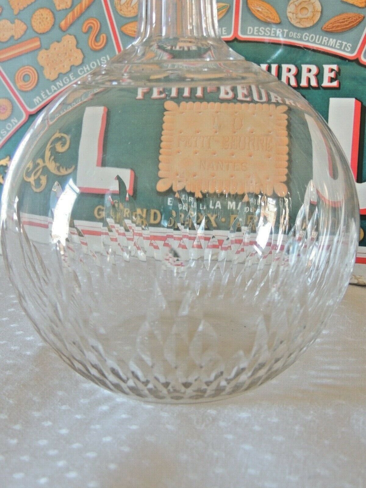 Baccarat crystal decanter honeycomb pattern Richelieu Champigny