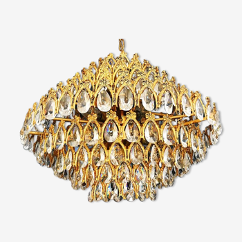 Italian 1960 cut crystal chandelier