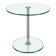 1970s 1980s Coffee Table Side Table in Chrome and Glass Space Age Design