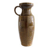 Mid Century West German Ceramic Large Handled Vase by Scheurich, 1950s