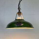 Industrial Green Enamel Factory Pendant Lamp from Coolicon, 1950s