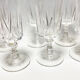 6 champagne flutes, crystal