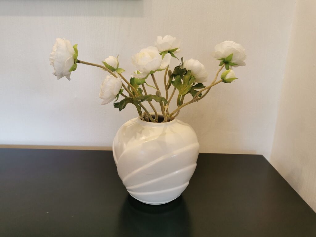Vase vintage West Germany blanc