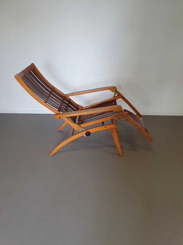 Chaise bois courbé Thonet Siesta Medizinal 1951 chaise longue
