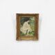 French Naive Folk Art Painting with Nude Figure – ca. 1920