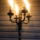 Antique gilded bronze chandelier in Louis XVI style, 4 lights, in working condition - 3.2 kg!