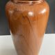 Vase vintage en céramique décor bois