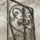 Old iron door grille window grille