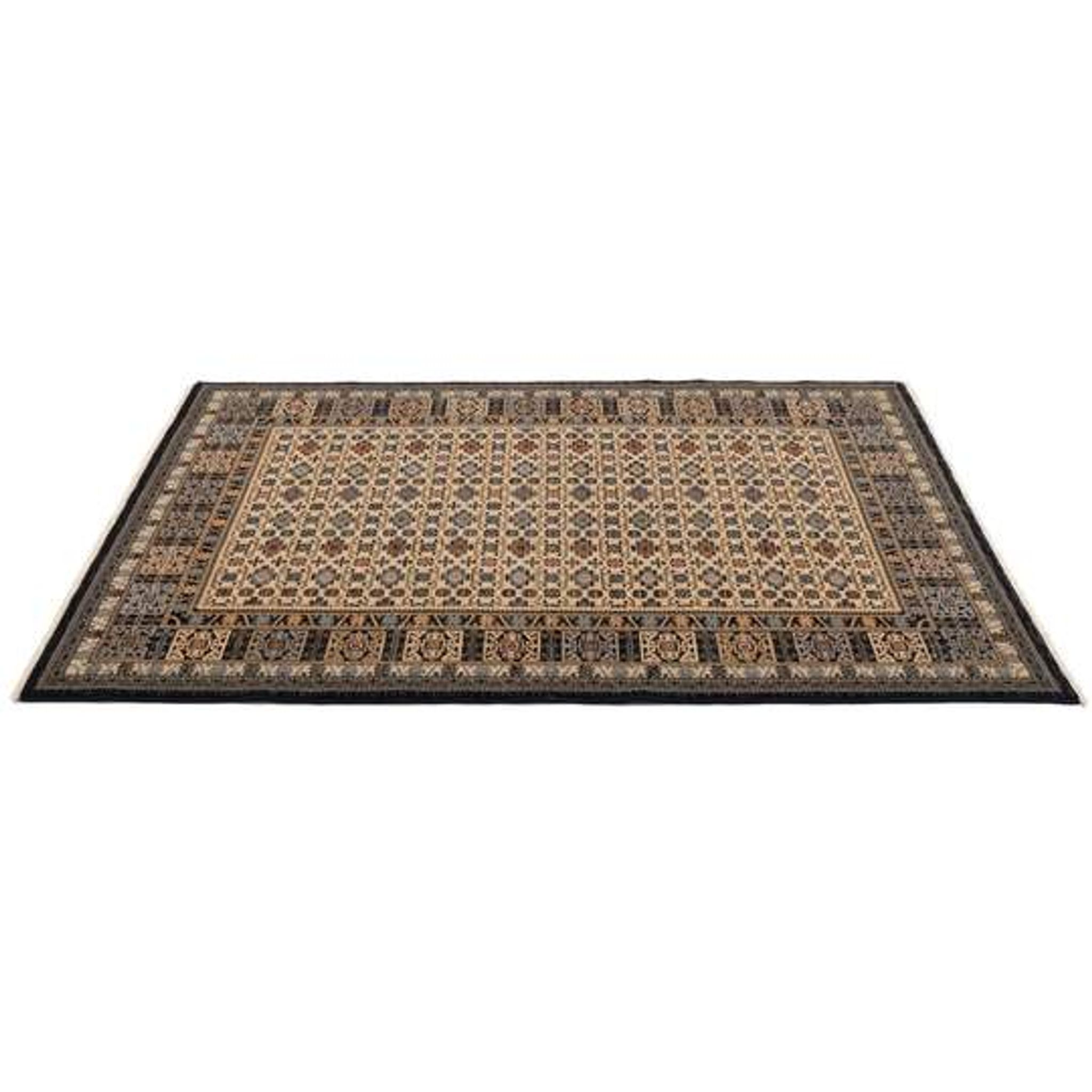 Mina 160X240 cm black Persian carpet