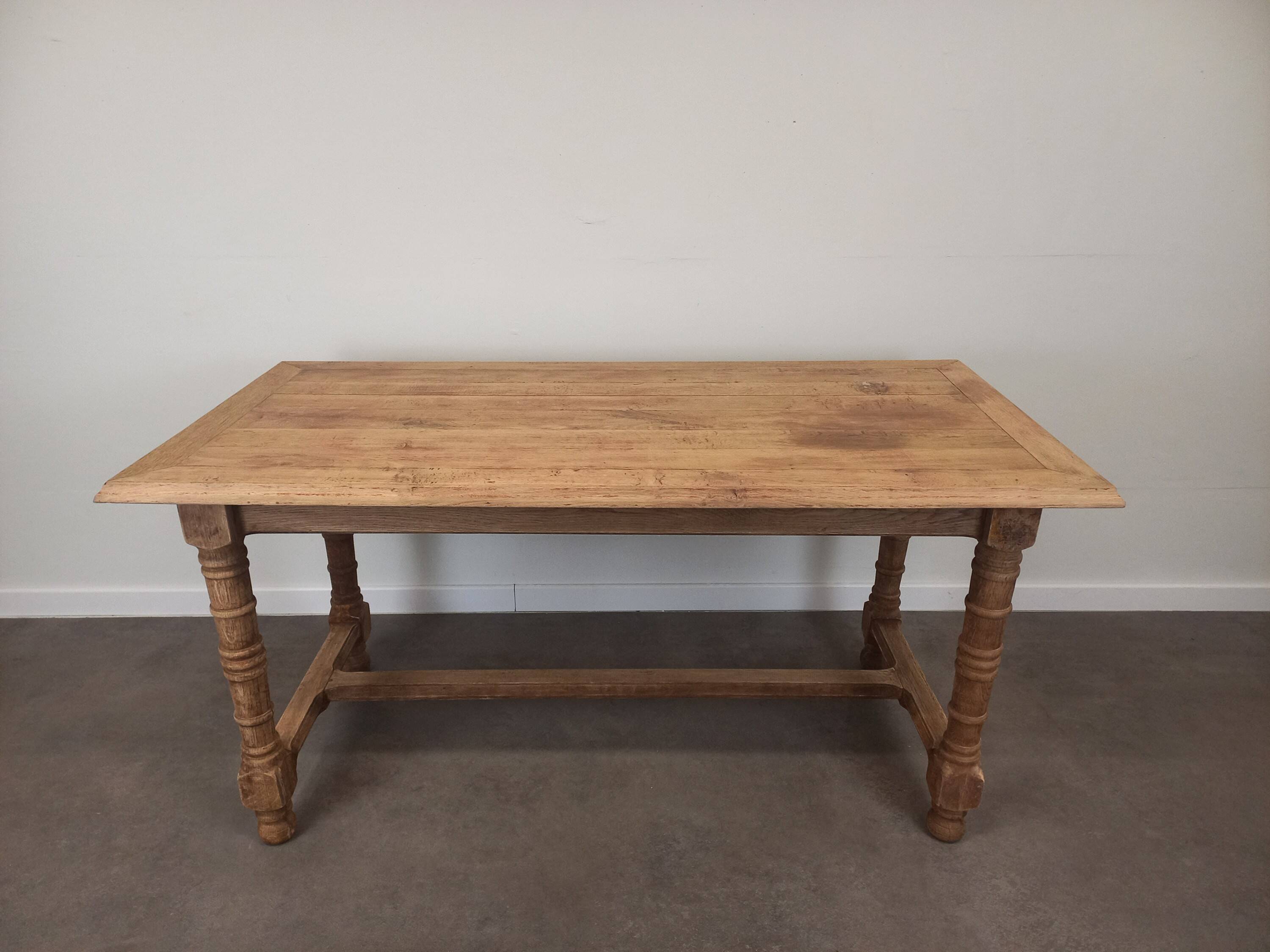 Oak farm table 158 cm