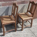 Set of 2 50s bistro chairs