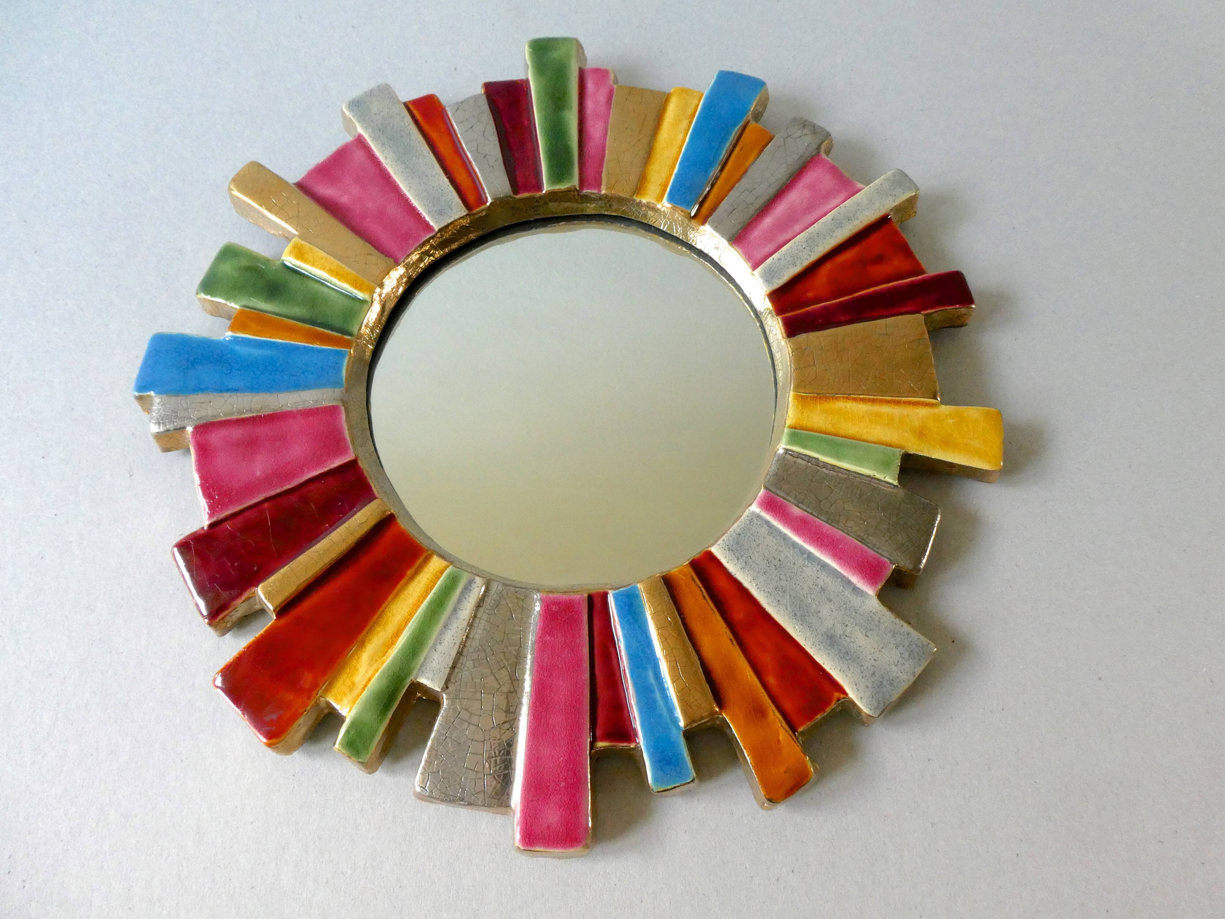 François Lembo's ceramic sun mirror from the 1960