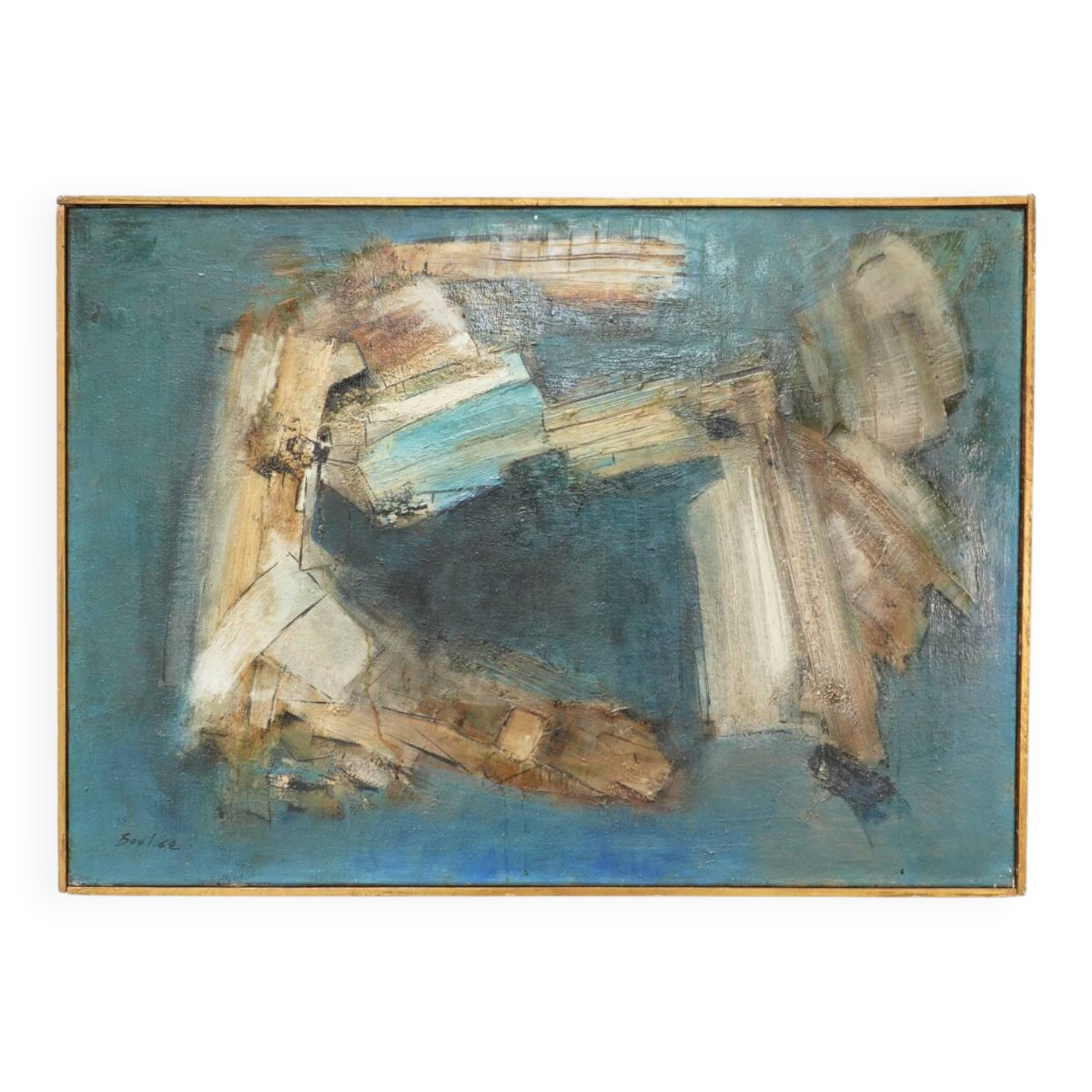 Maurice Boel, Blue Abstract Composition 1962