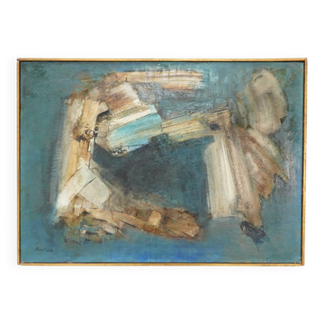 Maurice Boel, Composition Abstraite Bleue 1962