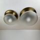 Brass & Murano Glass Ceiling Lamp, Italy, 1960s