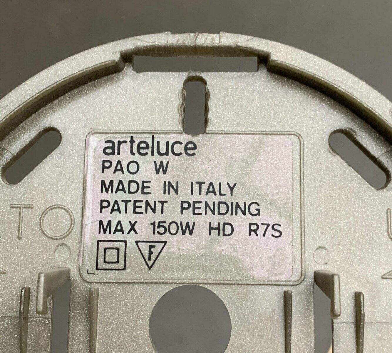 Vintage Italian Model Pao W Sconce by Matteo Thun for Arteluce, 1990s, Set of 2