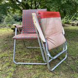 Pair of vintage Kettler Germany folding garden armchairs