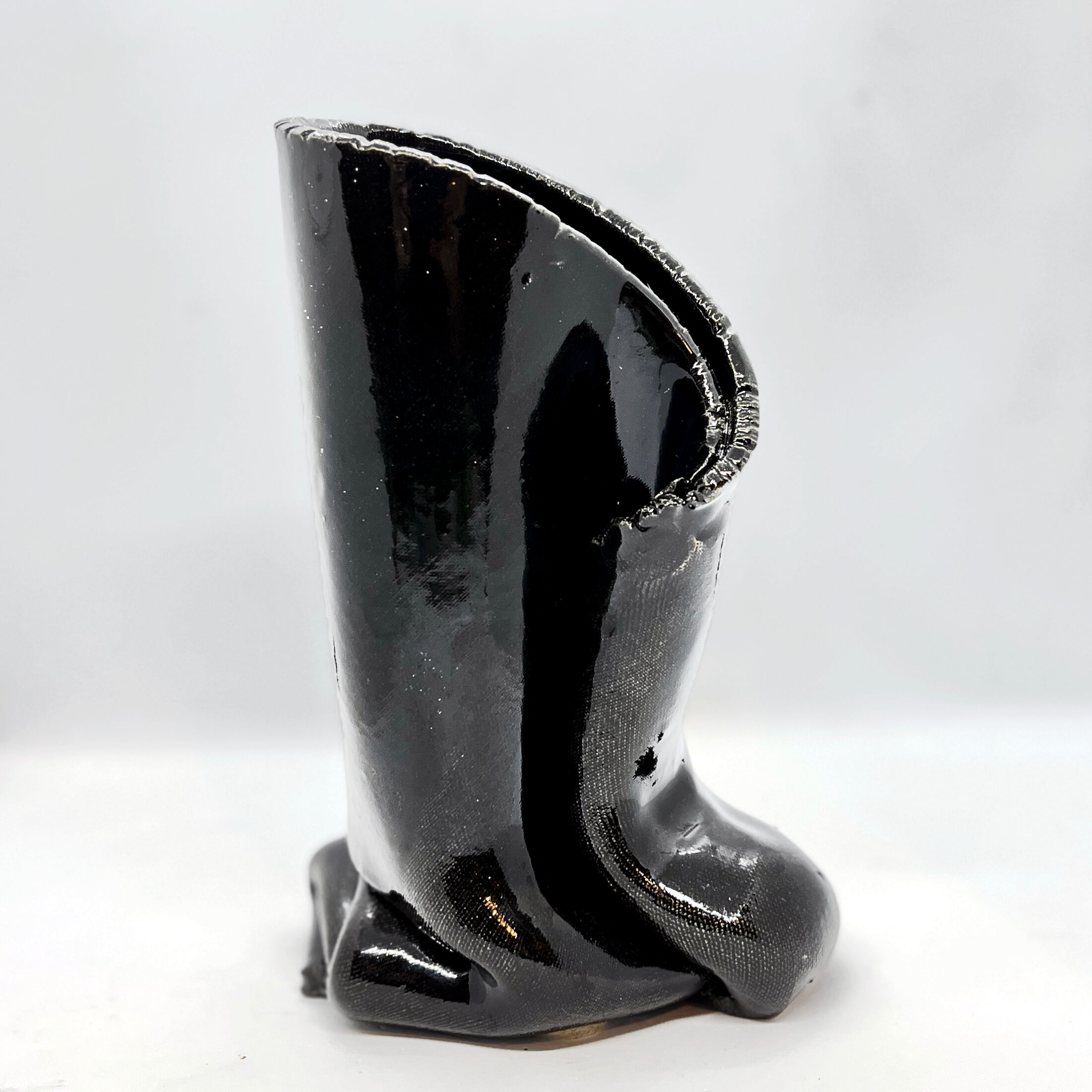 Ceramic handmade vase, Lorenzo, Italy 1970s