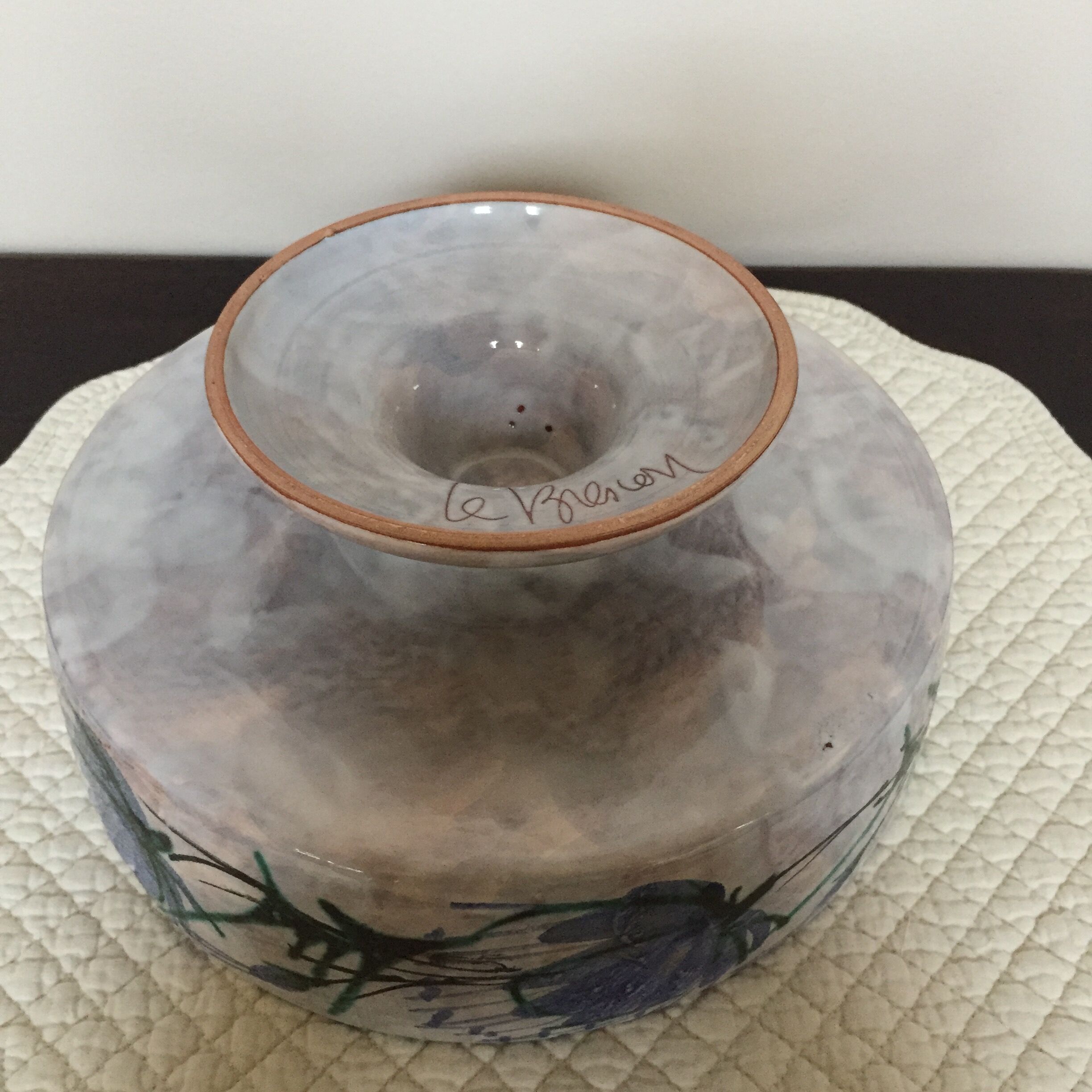 Vallauris enamelled ceramic cut by LE BESCON