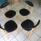 Suite of 4 chairs from the 1950s