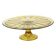 Art Deco Amber Cake Dish Pastry Bowl Depression Glass