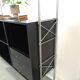 Deens design Denka modulaire kast met chromen houders en planken