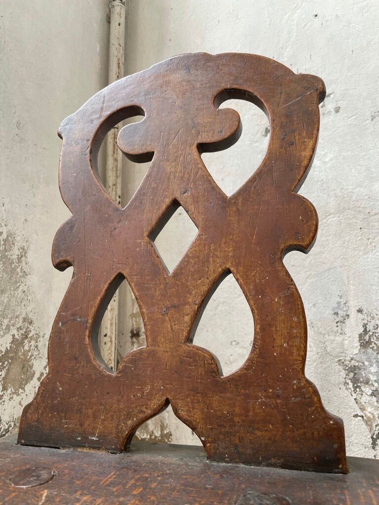 Pair of brutalist Alsatian mountain chairs 19th