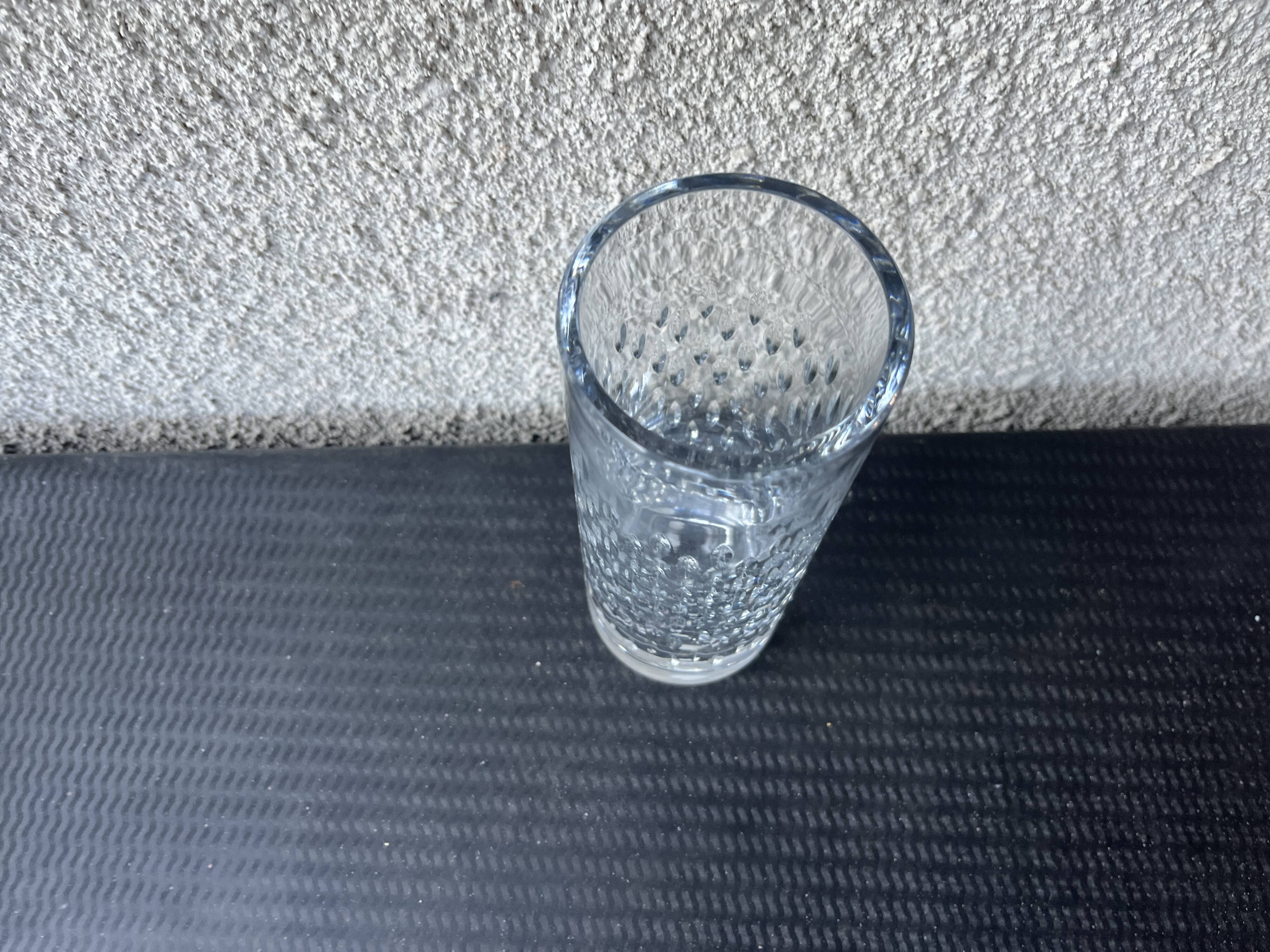 Clear cut crystal vase from Baccarat