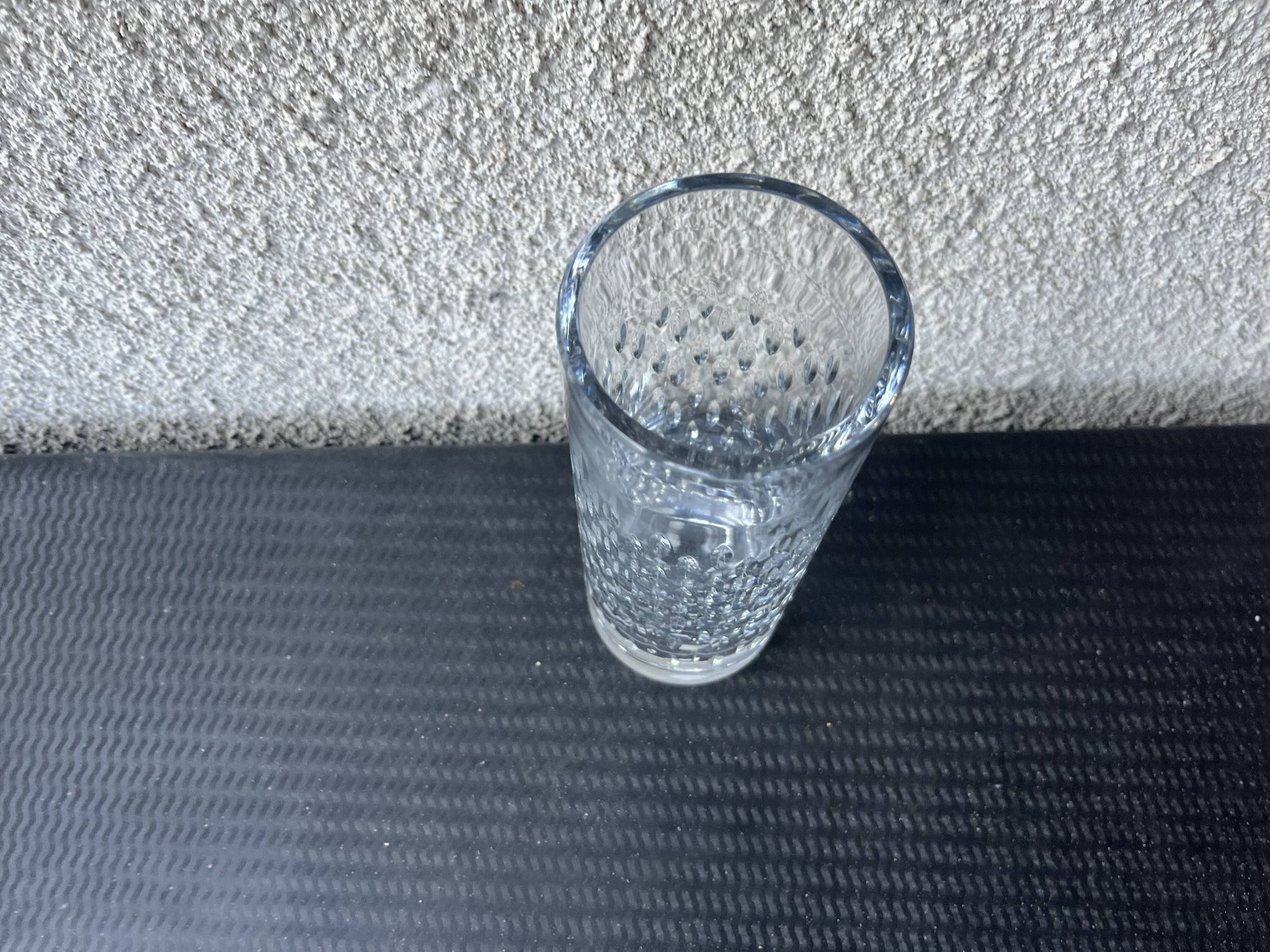 Clear cut crystal vase from Baccarat
