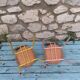 Pair of vintage stackable children's chairs