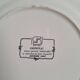 6 blue and pink dinner plates