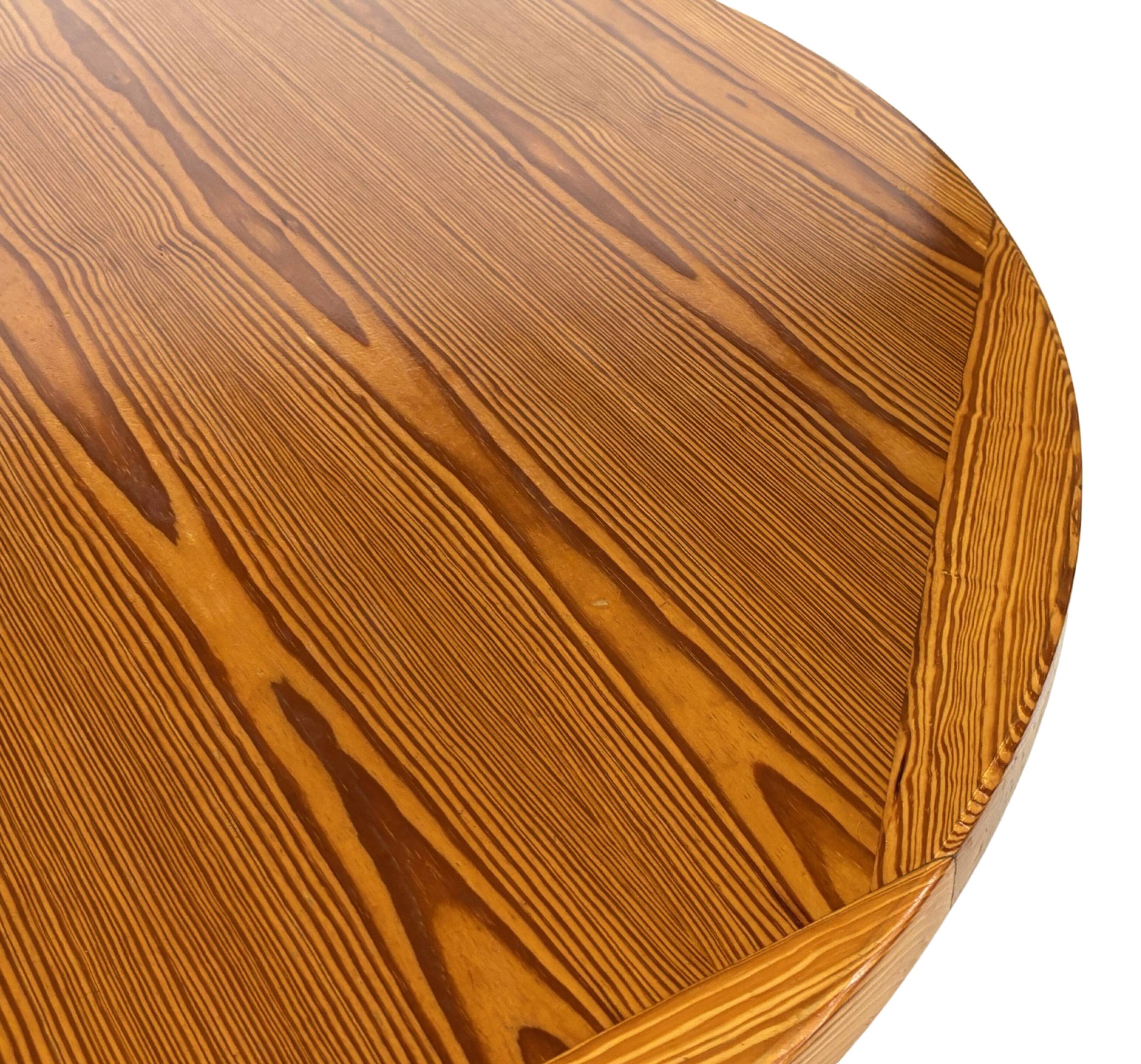 Vintage Design Pine Dining Table, Oval Table from the 1970s