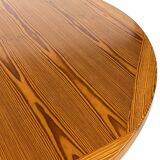 Vintage Design Pine Dining Table, Oval Table from the 1970s