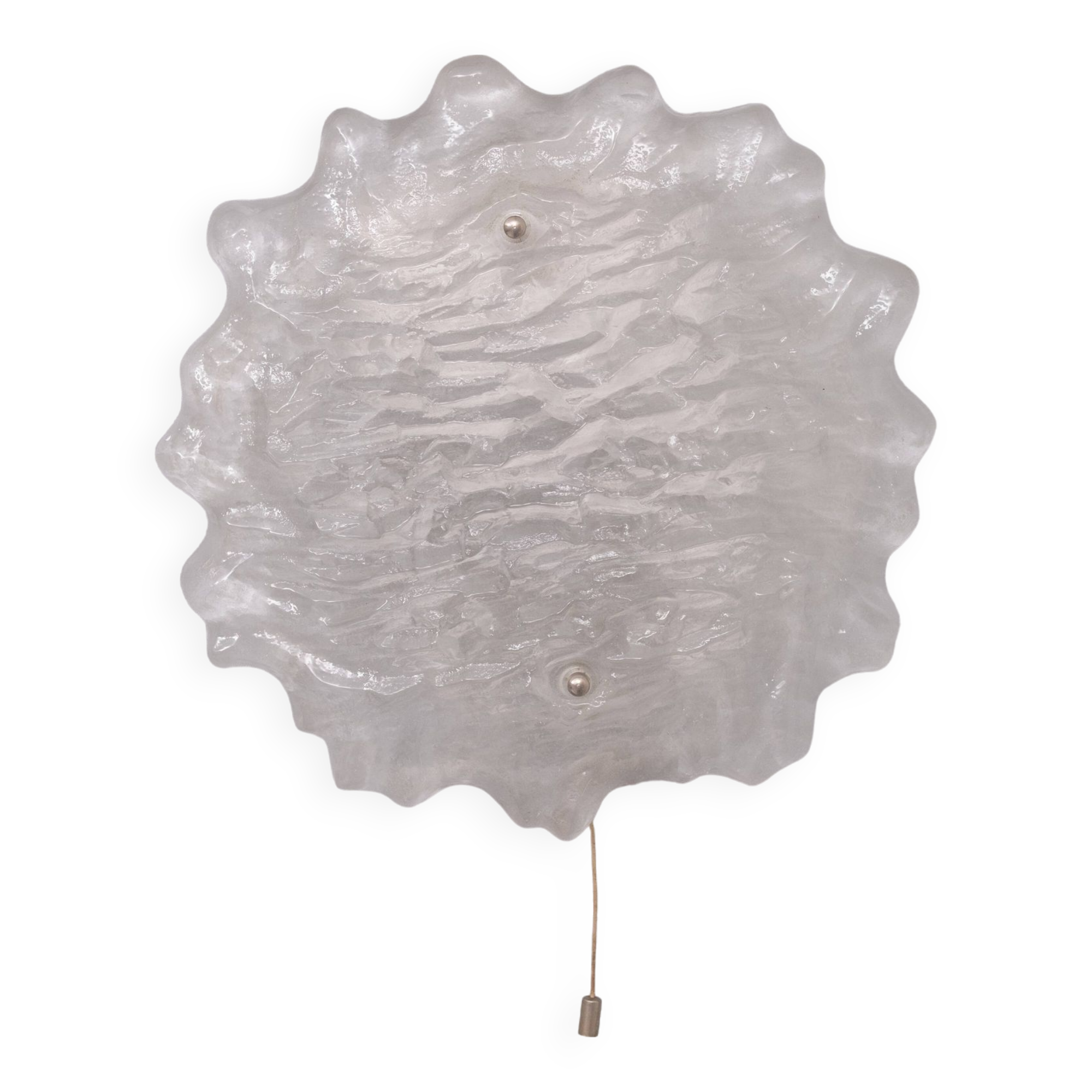 J.T. Kalmer Frosted Glass wall lamp 1960s Austria