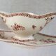 Antique sauce boat from Gien, Mai model, around 1900.