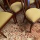 Set of 6 mahogany gondola chairs Empire style XIXth