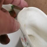 Pair of Vases + Planter Art Nouveau Barbotine / Faience