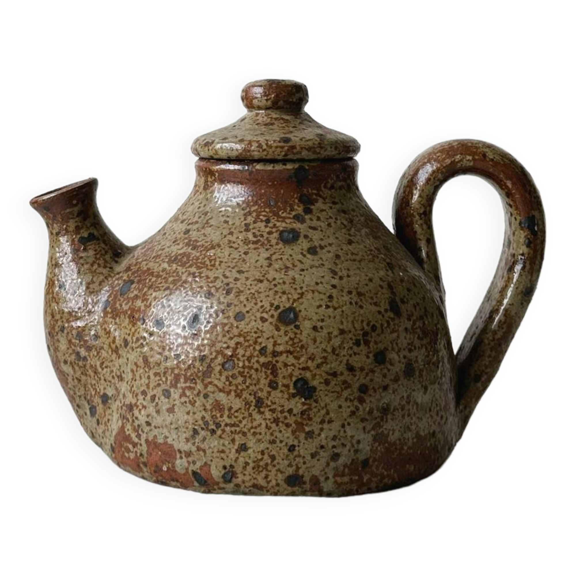 Pyrite stoneware teapot