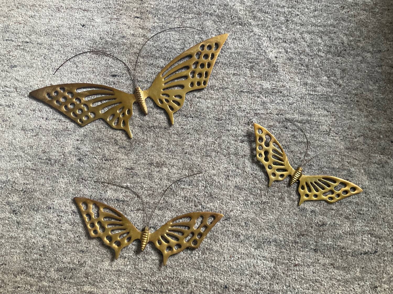 Brass wall decoration from the 70s and 80s