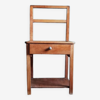 table de chevet en bois industriel vintage/ meuble d'appoint en bois