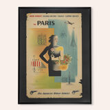 Paris, Pan Am Airways Travel Poster, 93 x 123 cm