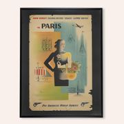 Paris, Pan Am Airways Travel Poster, 93 x 123 cm