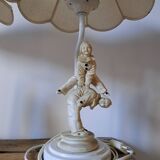 Set of 2 Pierrot acrobats bedside lamps