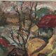Swedish Oil on Canvas – “Cottage with a Red Roof” by Nils Grahmstad