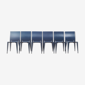 Ensemble de 8 chaises de salle à manger de Fulfil par Mart van Schijndel pour Lensvelt 1989